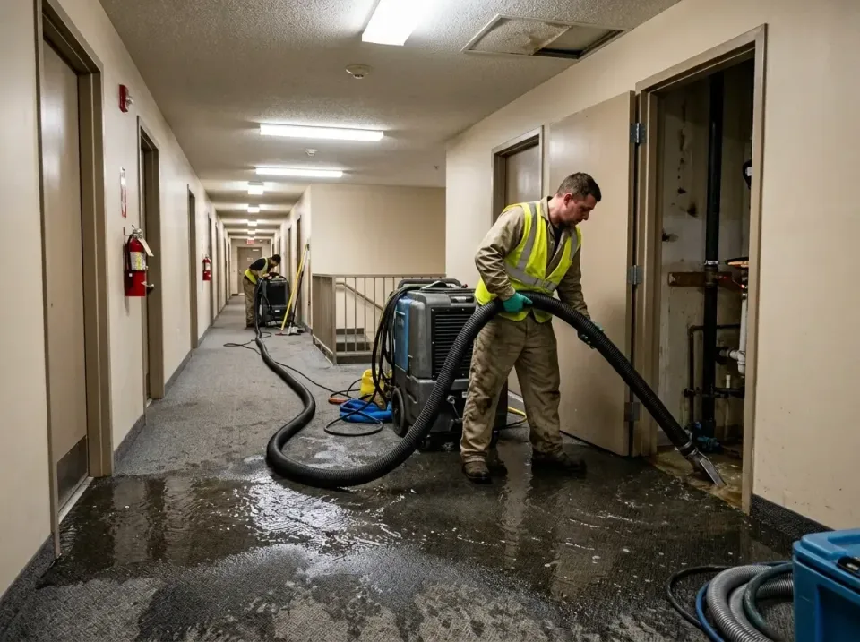 multi-unit-apartment-hallway-f-005 — frequently asked questions, Emergency Burst Pipe Water Extraction & Removal in West Ran…